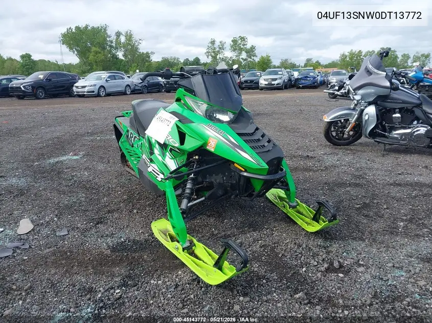 4UF13SNW0DT113772 2013 Arctic Cat Xf1100 Turbo Sno Pro Ltd