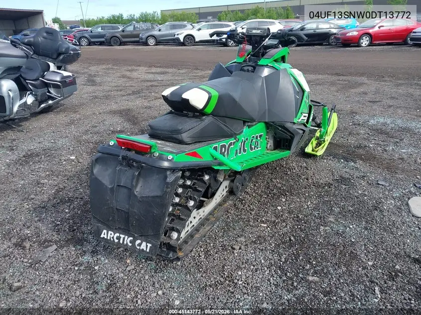 4UF13SNW0DT113772 2013 Arctic Cat Xf1100 Turbo Sno Pro Ltd