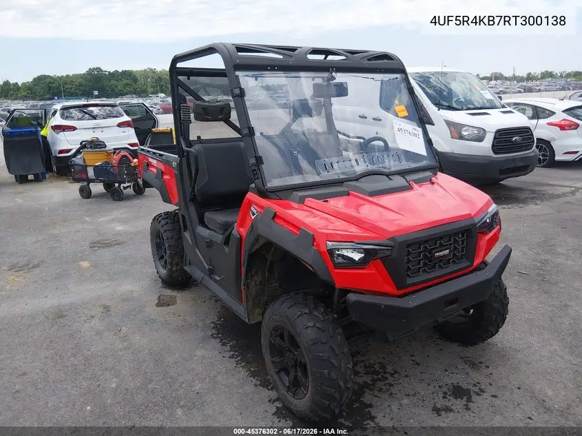 2024 Arctic Cat Textron 800 Sx VIN: 4UF5R4KB7RT300138 Lot: 45376302