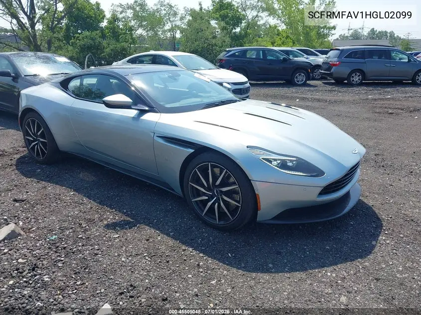 2017 Aston Martin Db11 Launch Edition VIN: SCFRMFAV1HGL02099 Lot: 45505048