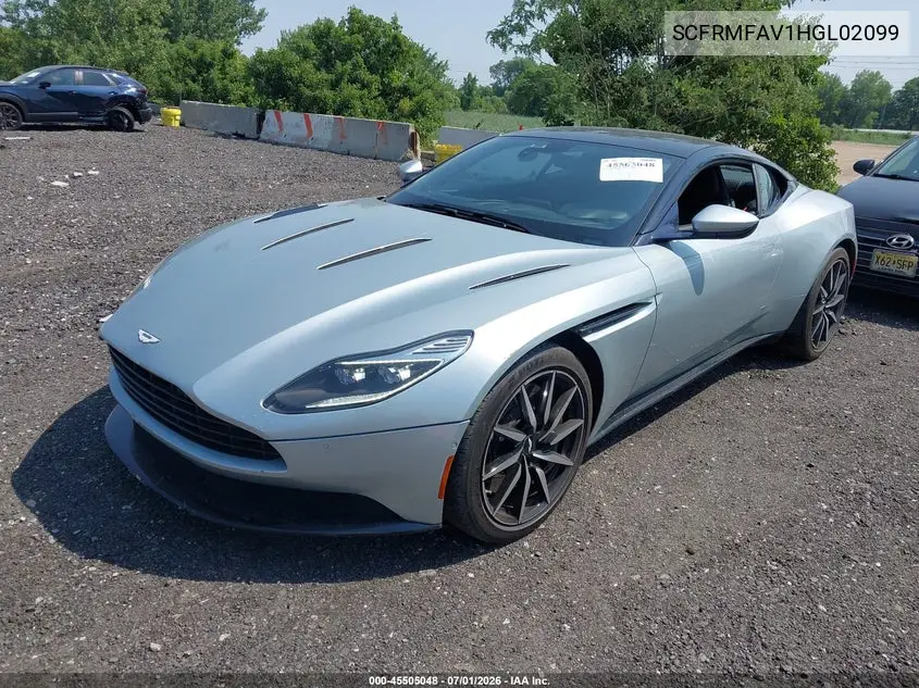 2017 Aston Martin Db11 Launch Edition VIN: SCFRMFAV1HGL02099 Lot: 45505048