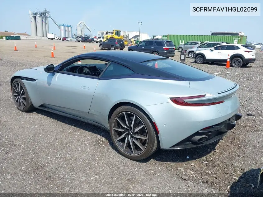 2017 Aston Martin Db11 Launch Edition VIN: SCFRMFAV1HGL02099 Lot: 45505048