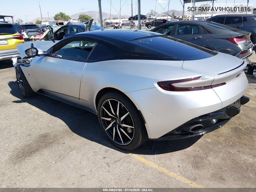 2017 Aston Martin Db11 Launch Edition VIN: SCFRMFAV9HGL01816 Lot: 45633165
