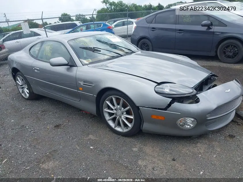 2002 Aston Martin Db7 Vantage VIN: SCFAB22342K302479 Lot: 45368487
