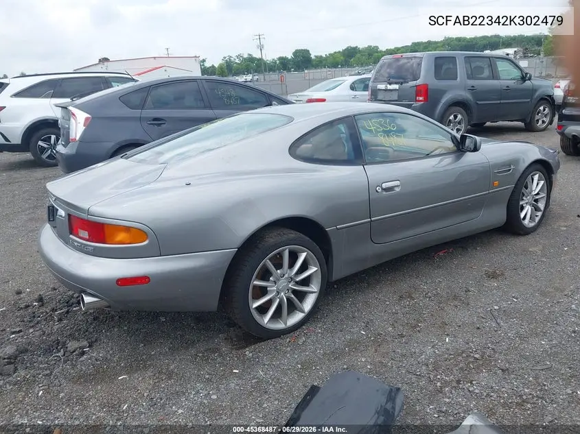 2002 Aston Martin Db7 Vantage VIN: SCFAB22342K302479 Lot: 45368487