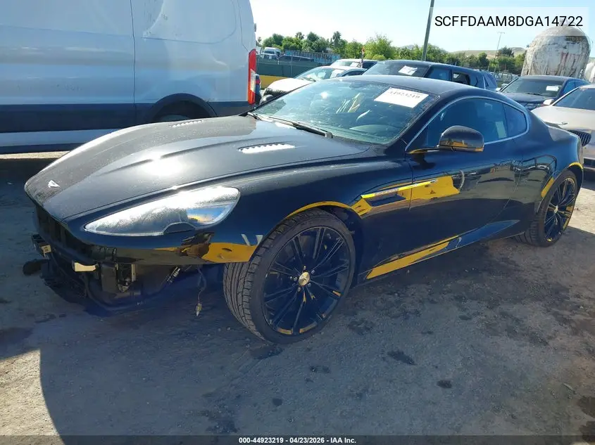 2013 Aston Martin Db9 VIN: SCFFDAAM8DGA14722 Lot: 44923219