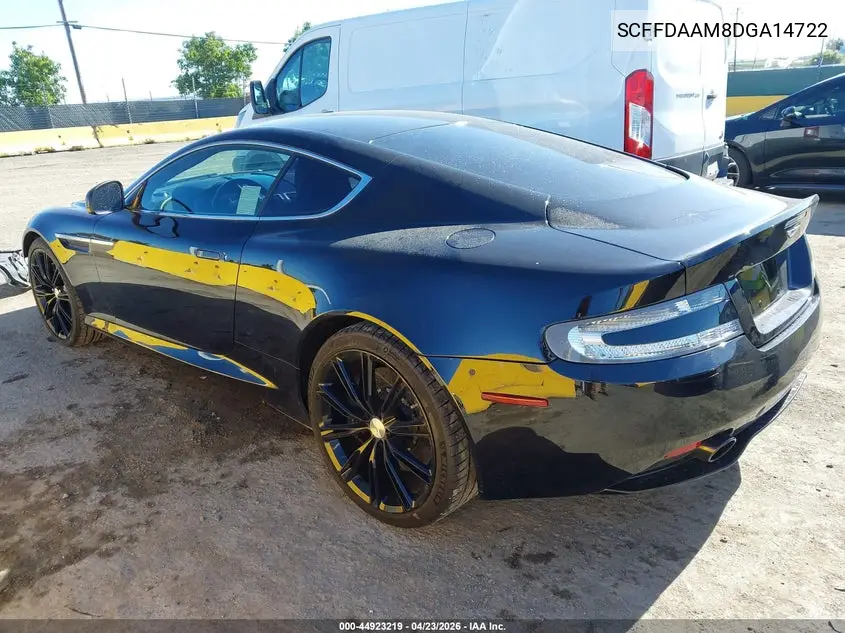 2013 Aston Martin Db9 VIN: SCFFDAAM8DGA14722 Lot: 44923219