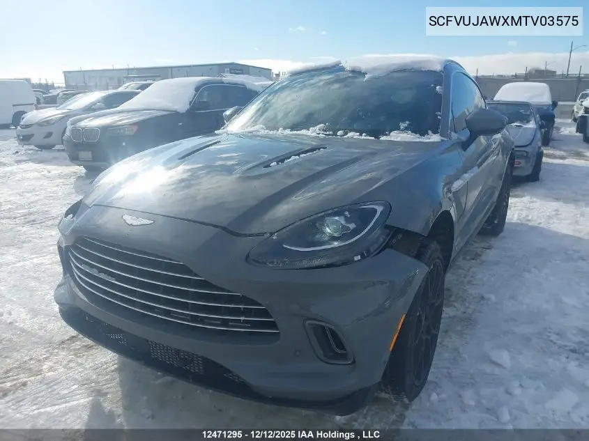 2021 Aston Martin Dbx VIN: SCFVUJAWXMTV03575 Lot: 12471295