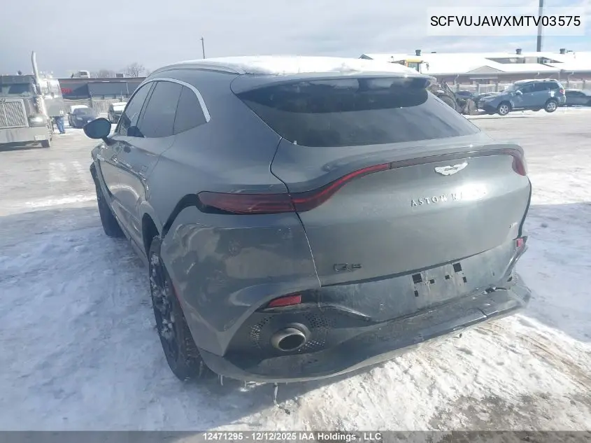2021 Aston Martin Dbx VIN: SCFVUJAWXMTV03575 Lot: 12471295