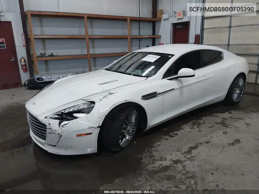 2016 Aston Martin Rapide S VIN: SCFHMDBS5GGF05390 Lot: 45276238