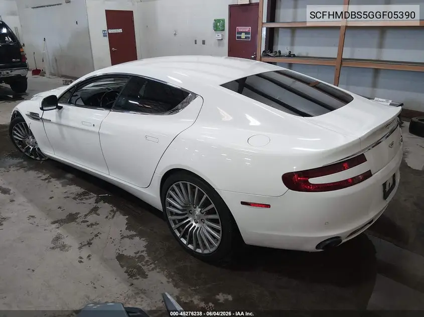 2016 Aston Martin Rapide S VIN: SCFHMDBS5GGF05390 Lot: 45276238