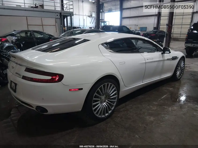 2016 Aston Martin Rapide S VIN: SCFHMDBS5GGF05390 Lot: 45276238