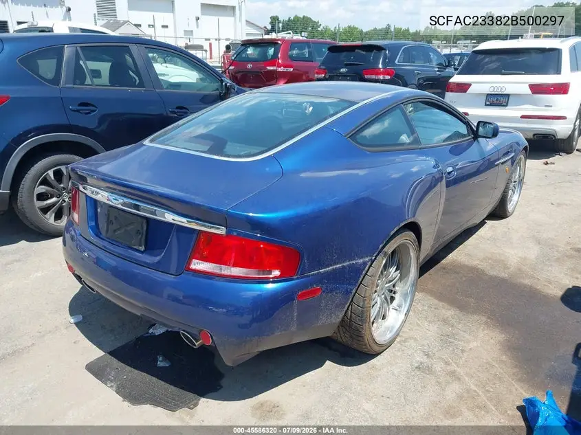 2002 Aston Martin Vanquish V12 VIN: SCFAC23382B500297 Lot: 45586320