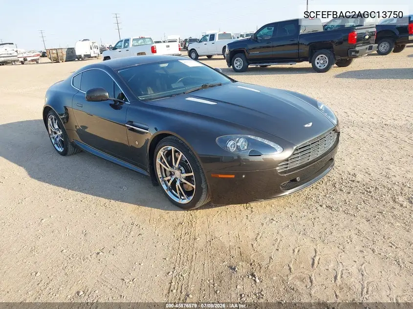 2010 Aston Martin V8 Vantage VIN: SCFEFBAC2AGC13750 Lot: 45576579