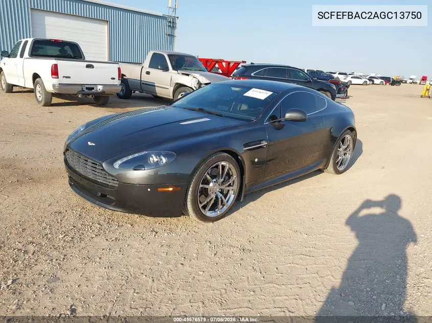2010 Aston Martin V8 Vantage VIN: SCFEFBAC2AGC13750 Lot: 45576579