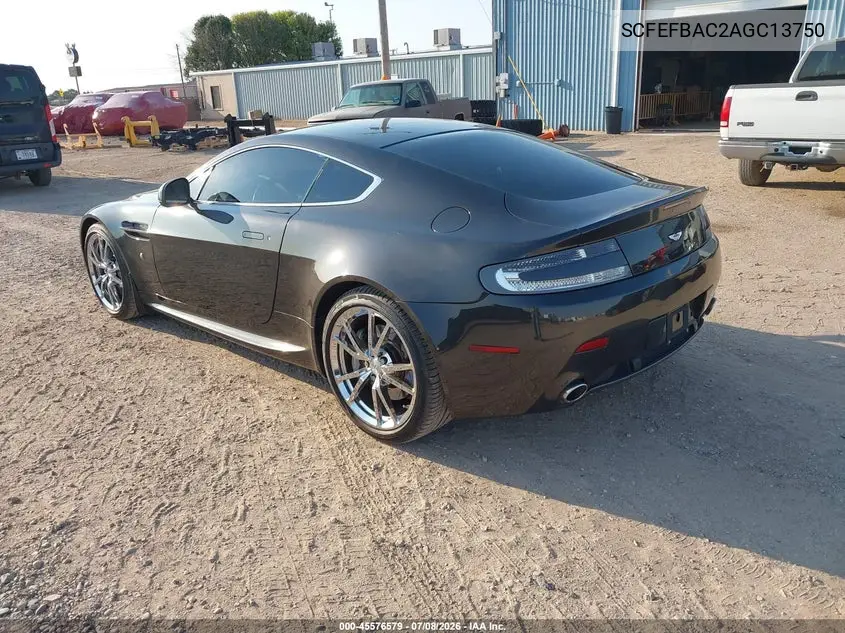 2010 Aston Martin V8 Vantage VIN: SCFEFBAC2AGC13750 Lot: 45576579