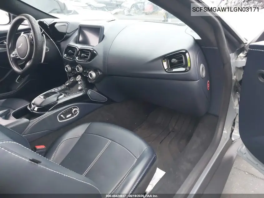 2020 Aston Martin Vantage VIN: SCFSMGAW1LGN03171 Lot: 45424937