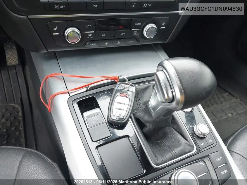 2013 Audi A7 3.0T Quattro VIN: WAU3GCFC1DN094830 Lot: 20262513