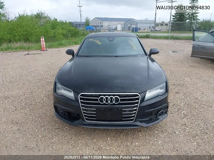 2013 Audi A7 3.0T Quattro VIN: WAU3GCFC1DN094830 Lot: 20262513