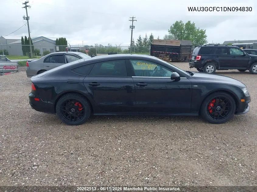 2013 Audi A7 3.0T Quattro VIN: WAU3GCFC1DN094830 Lot: 20262513
