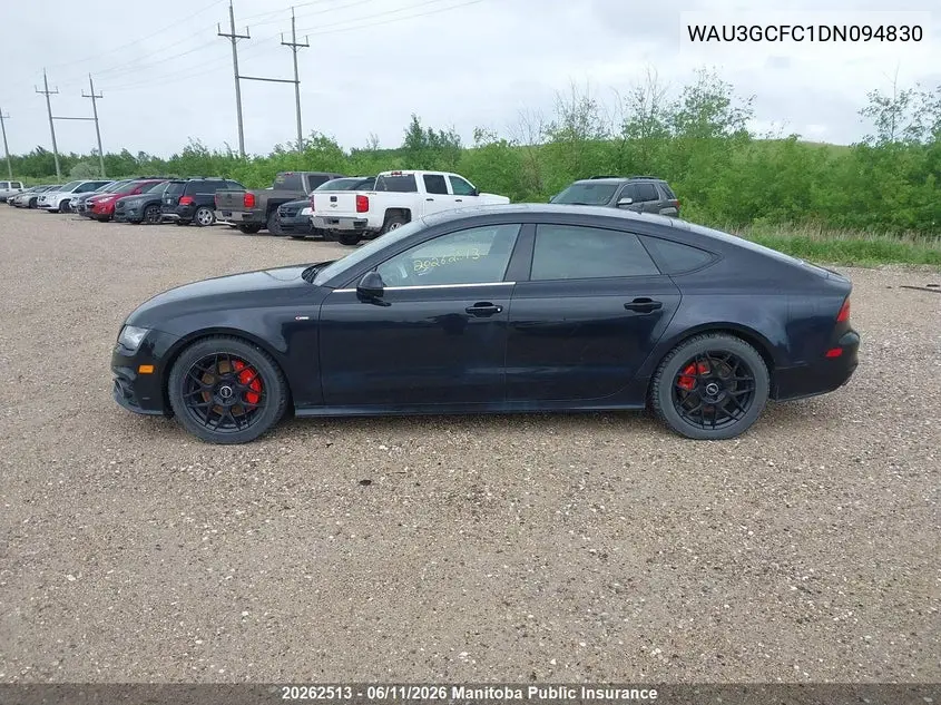 2013 Audi A7 3.0T Quattro VIN: WAU3GCFC1DN094830 Lot: 20262513