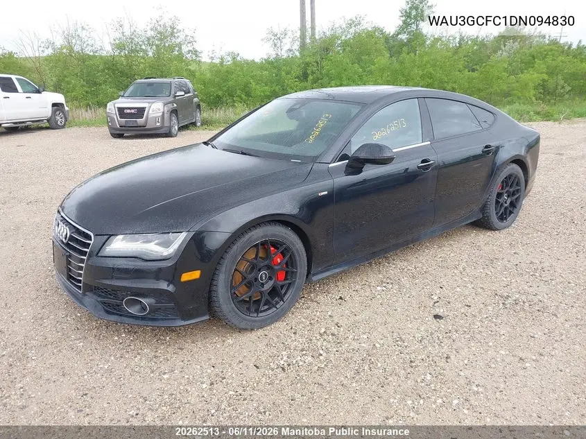 2013 Audi A7 3.0T Quattro VIN: WAU3GCFC1DN094830 Lot: 20262513