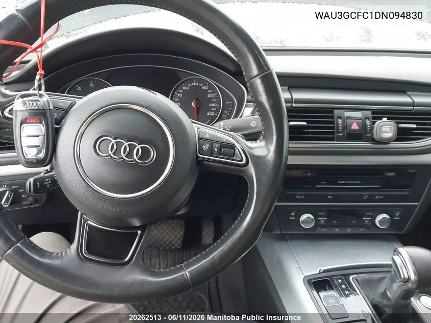 2013 Audi A7 3.0T Quattro VIN: WAU3GCFC1DN094830 Lot: 20262513