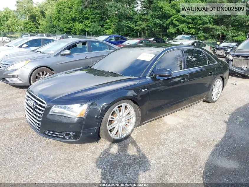2013 Audi A8 L 3.0T VIN: WAURGAFD1DN002509 Lot: 45432670