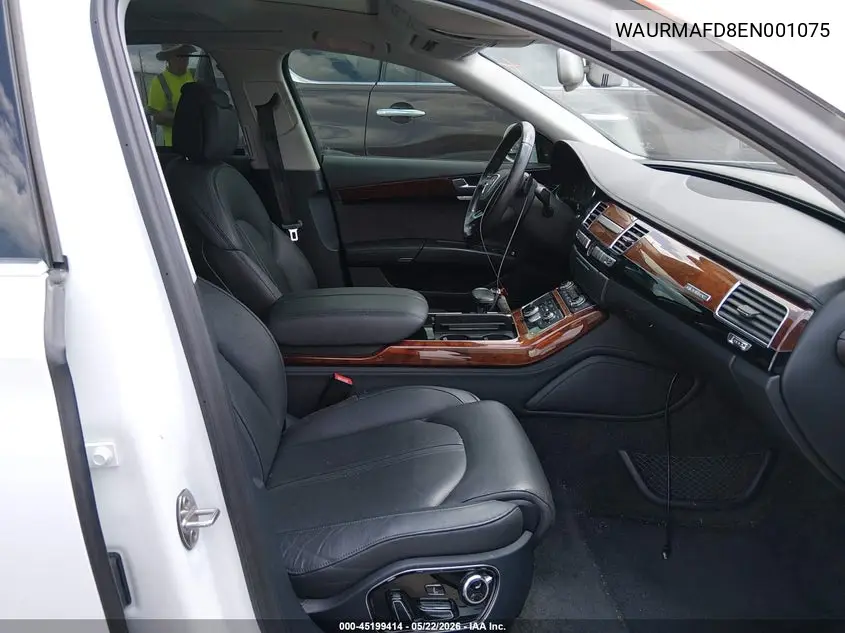2014 Audi A8 L 3.0 Tdi VIN: WAURMAFD8EN001075 Lot: 45199414