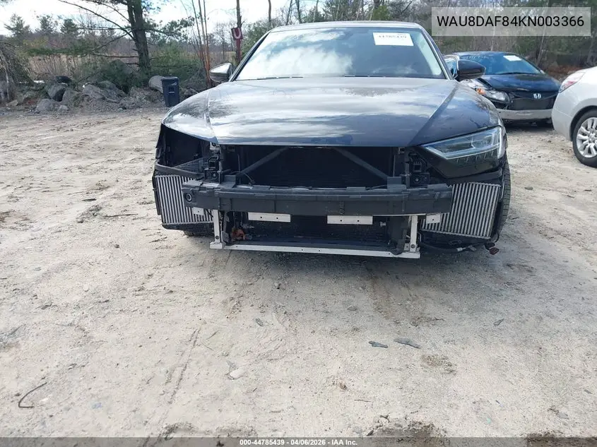 2019 Audi A8 L 55 VIN: WAU8DAF84KN003366 Lot: 44785439