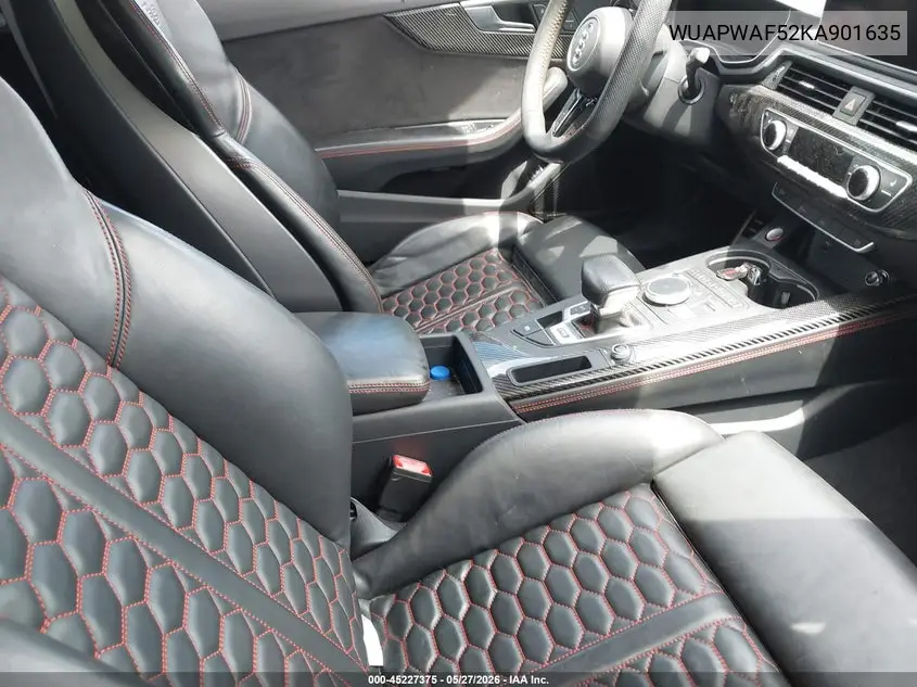 2019 Audi Rs 5 2.9T VIN: WUAPWAF52KA901635 Lot: 45227375