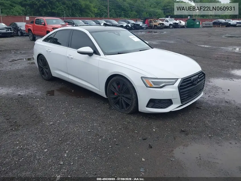 2020 Audi A6 Premium Plus VIN: WAUE8AF22LN060931 Lot: 45530859