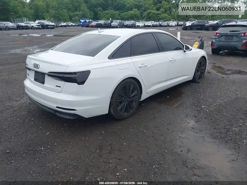 2020 Audi A6 Premium Plus VIN: WAUE8AF22LN060931 Lot: 45530859