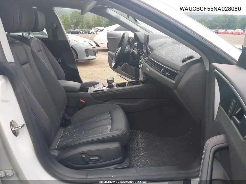 2022 Audi A5 Sportback Premium Plus 40 Tfsi Quattro S Tronic VIN: WAUCBCF55NA028080 Lot: 45437216