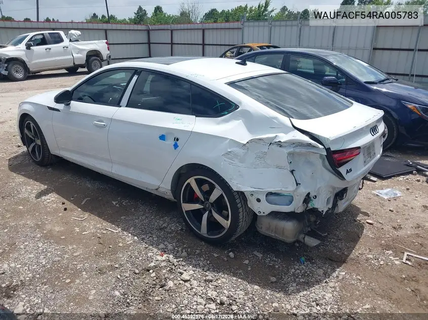 2024 Audi A5 Sportback Premium Plus 45 Tfsi Quattro S Tronic VIN: WAUFACF54RA005783 Lot: 45392576