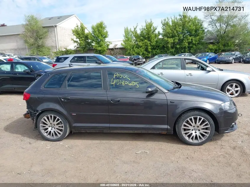 2007 Audi A3 2.0T VIN: WAUHF98PX7A214731 Lot: 45180605