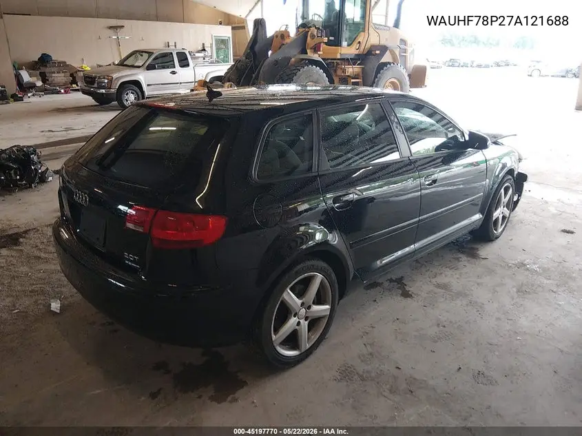 2007 Audi A3 2.0T VIN: WAUHF78P27A121688 Lot: 45197770