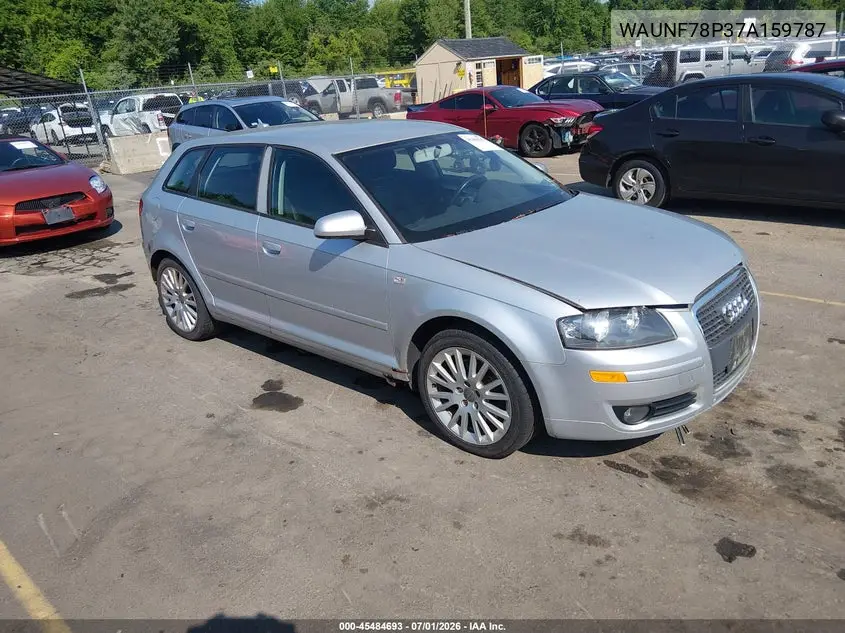 2007 Audi A3 2.0T VIN: WAUNF78P37A159787 Lot: 45484693