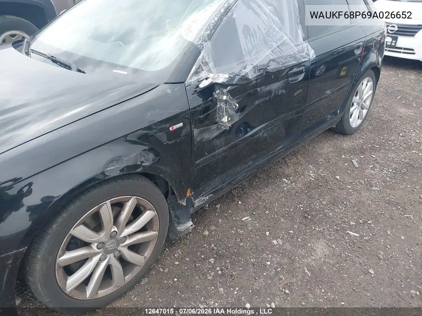 2009 Audi A3 VIN: WAUKF68P69A026652 Lot: 12647015
