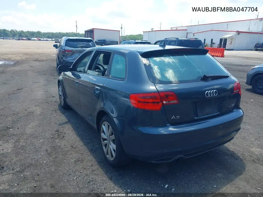 2011 Audi A3 2.0 Tdi Premium VIN: WAUBJBFM8BA047704 Lot: 45328990