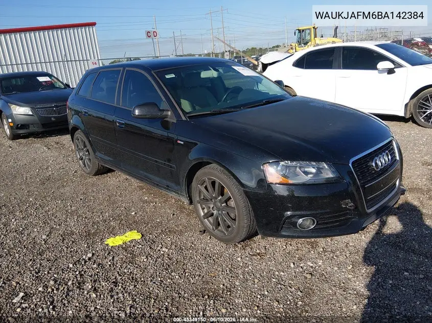 2011 Audi A3 2.0 Tdi Premium VIN: WAUKJAFM6BA142384 Lot: 45349150
