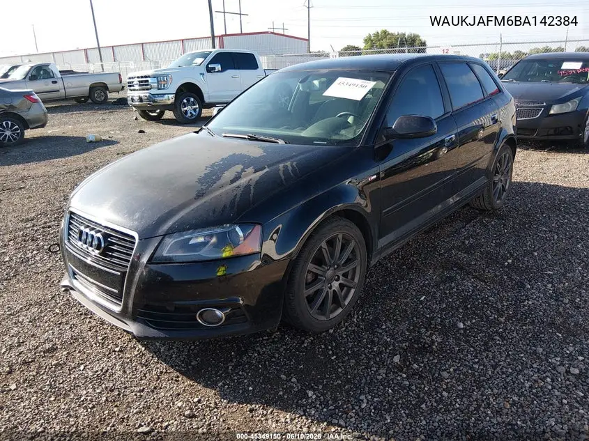 2011 Audi A3 2.0 Tdi Premium VIN: WAUKJAFM6BA142384 Lot: 45349150