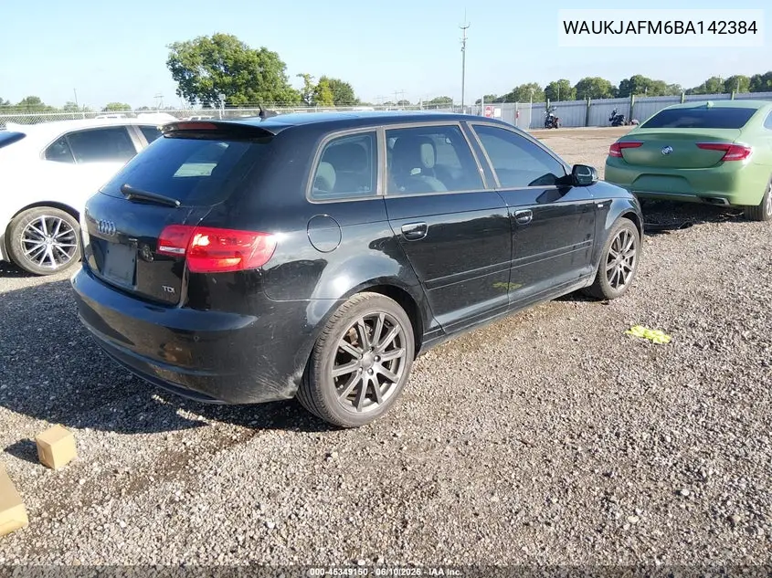 2011 Audi A3 2.0 Tdi Premium VIN: WAUKJAFM6BA142384 Lot: 45349150