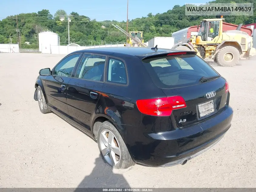 2011 Audi A3 2.0 Tdi Premium VIN: WAUKJAFM4BA149639 Lot: 45532482