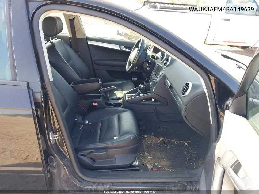 2011 Audi A3 2.0 Tdi Premium VIN: WAUKJAFM4BA149639 Lot: 45532482