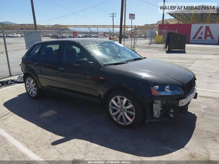 2011 Audi A3 2.0T Premium VIN: WAUBFAFM8BA079614 Lot: 45538852
