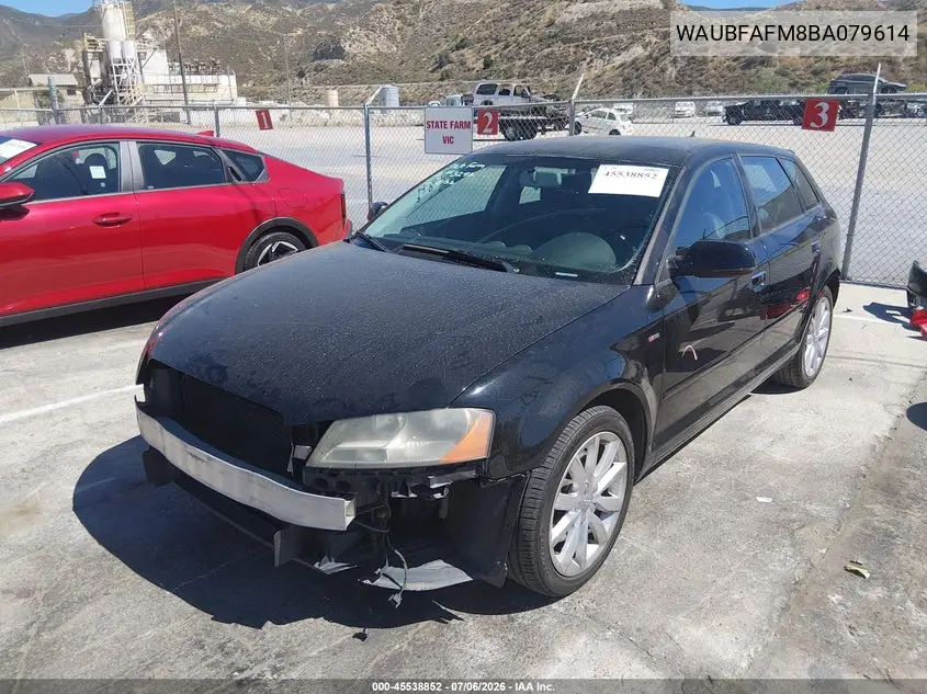 2011 Audi A3 2.0T Premium VIN: WAUBFAFM8BA079614 Lot: 45538852