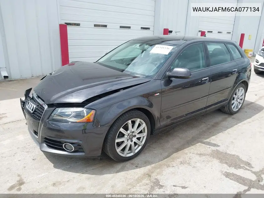 2012 Audi A3 2.0 Tdi Premium VIN: WAUKJAFM6CA077134 Lot: 45348336