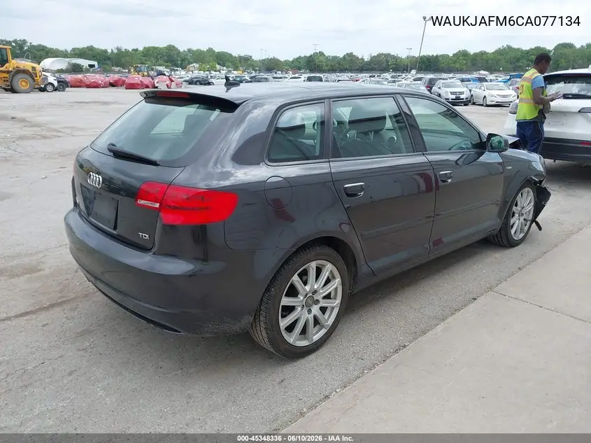 2012 Audi A3 2.0 Tdi Premium VIN: WAUKJAFM6CA077134 Lot: 45348336