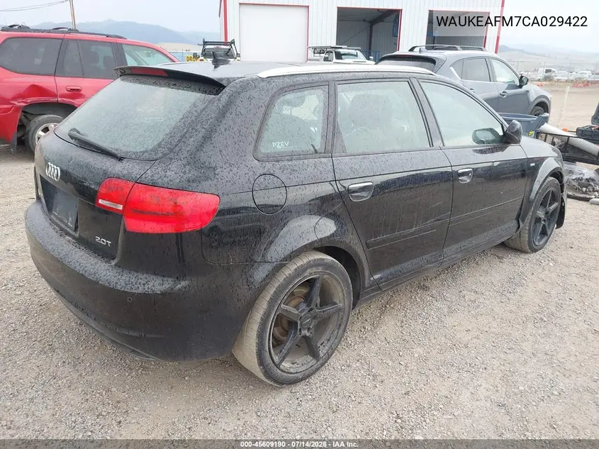 2012 Audi A3 2.0T Premium Plus VIN: WAUKEAFM7CA029422 Lot: 45609190